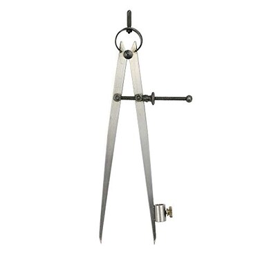 Big Horn 19251 8 Precision Compass Pencil HolderSpring DividerScriber Red