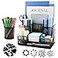 BCCICE Desk Organizers Caddy and Accessories with 7 Compartments Pen Holder 72 Clips Set Drawer Black Mesh Office Supplies Desktop Organizer for Home Office Ect