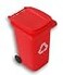Retail Mini Curbside Recycle Can Pencil Cup Holder 55 Inches Tall Red