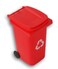 Retail Mini Curbside Recycle Can Pencil Cup Holder 55 Inches Tall Red