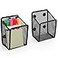 Ameceres Magnetic Pencil Holder Extra Strong Magnets Mesh Marker Holder Perfect for Whiteboard Refrigerator and Locker Accessories 1Compartment 2 Packs