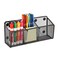 Ameceres Magnetic Pencil Holder Extra Strong Magnets Mesh Marker Holder Perfect for Whiteboard Refrigerator and Locker Accessories 3Compartment 1 Pack
