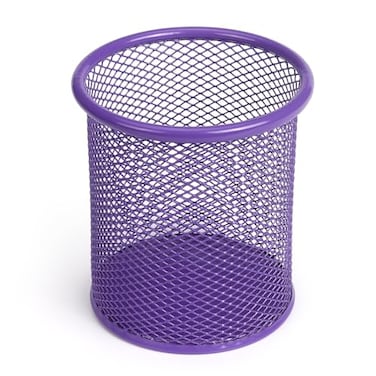 Tamaki Pen Holder Cup for Desk Desk Organizer Wire Mesh Pencil Cup Holder for Desk Office Pen Organizer Purple