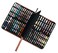 erofa Real Leather Pen Case for Fountain PenRollerball Pen Genuine Cowhide Holder Pouch Bag for 46 Pens Fit in Various Size Large Capacity Office Business Gift Brown