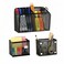 Neudeco Magnetic Locker Organizer Set of 3 Mesh Pencil Holder Storage Basket for Locker Whiteboard and Refrigerator Strong Magnet School Supply OrganizerBlack