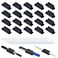 SameTech 20 Pack Pen Holder SiliconeAdhesive Pen Holder for DeskMarker Clip for Classroom Office Desk Accessories Pencil Holder with 20 Double Sided Extra Sticky Tape Black