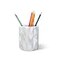 CABALAY Marble Pencil Pen Holder for DeskMakeup Brush Holder Stand for Desk Marble Pattern Pencil Cup for Kids Durable Organizer Ideal Gift for Home Officegray