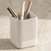 KIBAGA Aesthetic Pen Holder for Desk Modern Concrete Pencil Holder Cute and Functional Desk Organizer for Office Supplies Stylish Office Decor Pen Cup