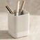 KIBAGA Aesthetic Pen Holder for Desk Modern Concrete Pencil Holder Cute and Functional Desk Organizer for Office Supplies Stylish Office Decor Pen Cup