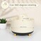 SKYDUE 360 Rotating Organizer DualPurpose Pencil Pen Holder 5Slot Rotating Pencil Cup for Office School Home BeigeBlack