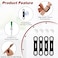 Jeffdad Magnetic Pen Pencil Holder 4 Pcs Silicone Adjustable Holder for Refrigerator Whiteboards Office White Pen Holder Black