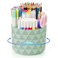 Nuozme Desk Organizer 360Degree Rotating Pencil Pen Holders For Desk Diamond Pattern Pen Organizer With 5 Compartments Cute Desk Accessories Decor For Office SchoolHomeArt Supply Green