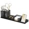 SUPEASY Pen Holder for Desk 6 Piece Mesh Desk Organizer Set for Office Organization with Phone Holder Sticky Notes Caddy Storage for Classroom School Black