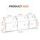 Ameceres Magnetic Pen Holder Classroom Organization Acrylic Marker Holder for Whiteboard Refrigerator Locker Accessories Pencil Dry Erase Marker Basket 3 Compartments 1