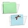Gawerk 2 Pack Clear Single Pocket Wall File Holder Hanging Wall Organizer Wall Mount Mails Magazines Organizer for Office and Home