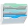 Gawerk 3 Tier Hanging Wall File Organizer Mesh Mail Paper Orgnization Hanging File Folder Holder for Home Office White