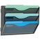 Gawerk 3 Tier Hanging Wall File Organizer Mesh Mail Paper Orgnization Hanging File Folder Holder for Home Office Black