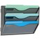 Gawerk 3 Tier Hanging Wall File Organizer Mesh Mail Paper Orgnization Hanging File Folder Holder for Home Office Black