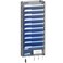 OUTWOLF Hanging Wall File Organizer with Hooks 12 Tier Vertical Wall Mount File Holder File Folder Wall Organizer for Office