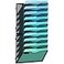 Gawerk 10Tier Wall File Organizer Hanging Wall File Holder Wall Mount Paper Folder Organize Mesh Magazine Document Mail Organizer Wall Organizer for Office School Home Black