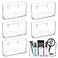 Suzile 6 Pack Wall Mount Organizer Acrylic File Holder Adhesive Cabinet Door Organizer Wall Mounted Storage Box for Office Kitchen Bathroom Bedroom Garage Craft Room CollectionBig
