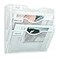 PAG Hanging Wall File Holder Mail Organizer Wall Mount Document Letter Rack 3Tier White
