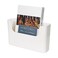 POUYRBA Wall File Holder White Plastic Wall Mount File Organizer for Office Home Classroom