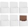 Epakh 6 Pack Magnetic File Holder Magnetic Paper Holder Organizer Wall Mounted Mail Magazine Storage Pockets for Refrigerator Whiteboard Office Classroom Mail Letters PaperWhite