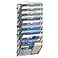 JMHUD 10 Tier Wall File Organizer Office Hanging Mail Holder Wall Mounted Mesh Paper Document Organizer for Office Home School Black