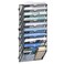 JMHUD 10 Tier Wall File Organizer Office Hanging Mail Holder Wall Mounted Mesh Paper Document Organizer for Office Home School Black