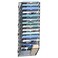 JMHUD 14 Tier Wall Hanging File Organizer Paper Folder Holder Wall Mounted Metal Mail Sorter for Office Home School Black