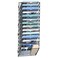JMHUD 14 Tier Wall Hanging File Organizer Paper Folder Holder Wall Mounted Metal Mail Sorter for Office Home School Black