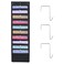 HAOHAN 10 Pockets Over Door Hanging Wall File Organizer Oxford Cloth Storage Pocket Chart for Magazines Pens File Folders in Office and School