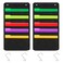 Sinzip 2 Pack Heavy Duty 5 Pocket Door Hanging File Organizer Black Wall Storage Pocket Charts with 2 Hangers Great for Classroom School Home or Office Use 5 Pocket2Pack