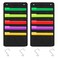 Sinzip 2 Pack Heavy Duty 5 Pocket Door Hanging File Organizer Black Wall Storage Pocket Charts with 2 Hangers Great for Classroom School Home or Office Use 5 Pocket2Pack