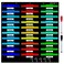 Vantasii Organization Center Pocket Chart Wall File Organizer Folder with 30 File Pockets 30 DryErase Cards Plus 5 Over The Door Hooks and 8 Wall Hooks 47 X 42 inch