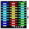 Vantasii Organization Center Pocket Chart Wall File Organizer Folder with 30 File Pockets 30 DryErase Cards Plus 5 Over The Door Hooks and 8 Wall Hooks 47 X 42 inch