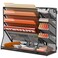 SUPEASY Wall File Organizer 5Tier office wall organizer with 4 Pen Holders Wall Organizer for Office with Rshaped Bottom Tray Metal Desk Organizer for Office School Home Black
