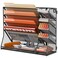 SUPEASY Wall File Organizer 5Tier office wall organizer with 4 Pen Holders Wall Organizer for Office with Rshaped Bottom Tray Metal Desk Organizer for Office School Home Black