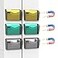 samstar 6 Pack Magnetic File Holder Mesh Wall File Organizer File Pocket Mail Organizer Paper Folder Holder for OfficeHome No DrillingMagnetic