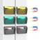 samstar 6 Pack Magnetic File Holder Mesh Wall File Organizer File Pocket Mail Organizer Paper Folder Holder for OfficeHome No DrillingMagnetic