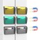 samstar 6 Pack Magnetic File Holder Mesh Wall File Organizer File Pocket Mail Organizer Paper Folder Holder for OfficeHome No DrillingMagnetic