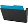 1InTheHome Single Pocket Black Wall File Letter Size
