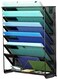 Kuntine.B KuntineB Wall File Organizer Black 7 Tier