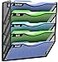 Kuntine.B KuntineB Wall File Organizer Office Hanging Magazine Holder Wall File Organizer for Office Home Black 5 Tier