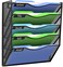 Kuntine.B KuntineB Wall File Organizer Office Hanging Magazine Holder Wall File Organizer for Office Home Black 5 Tier