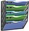 Kuntine.B KuntineB Wall File Organizer Office Hanging Magazine Holder Wall File Organizer for Office Home Black 5 Tier