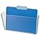 1InTheOffice Clear Wall File Holder Mounted Single Pocket Letter Size Expandable Plastic