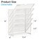 Lavatino 6Tier Hanging File Organizer Wall Mount File Holder for Mails Folders Papers Magazine Organization Vertical Document Organizer for Office Home White