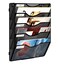 Solinxe Wall Hanging File Holder 5 Pocket Wall Mounted Paper Organizer Magazine File Holder Storage RackBlack